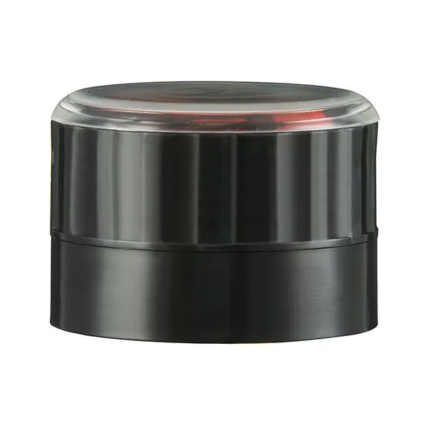 53mm adjustable grinder with clear lid, black body